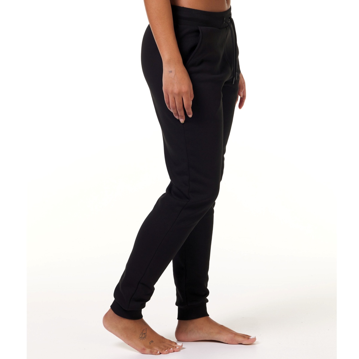 MOMEITU Streetwear Black Pants Women Elastic Waist Sweatpants