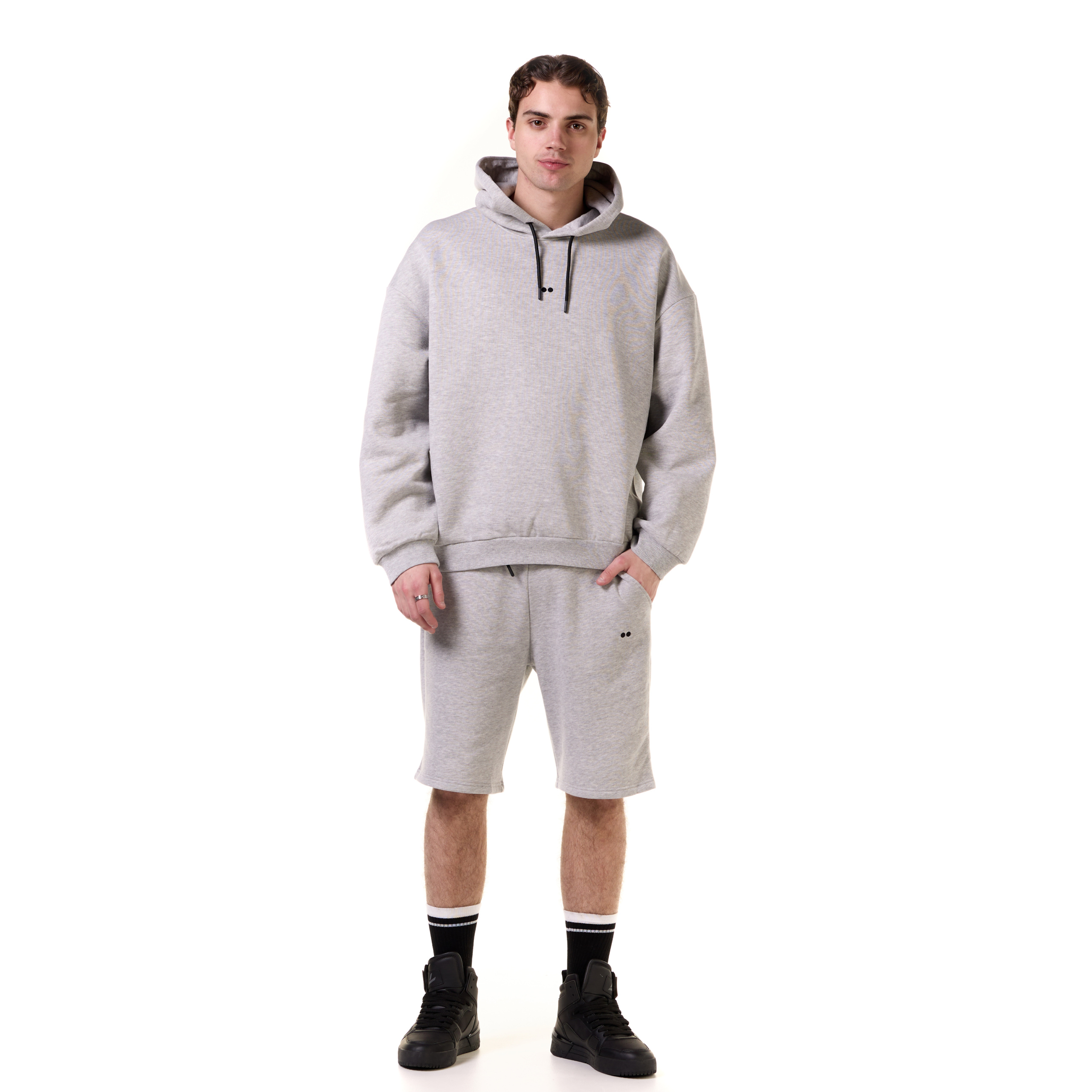 Hoodie - Gray melange/Eternal Romance - Men