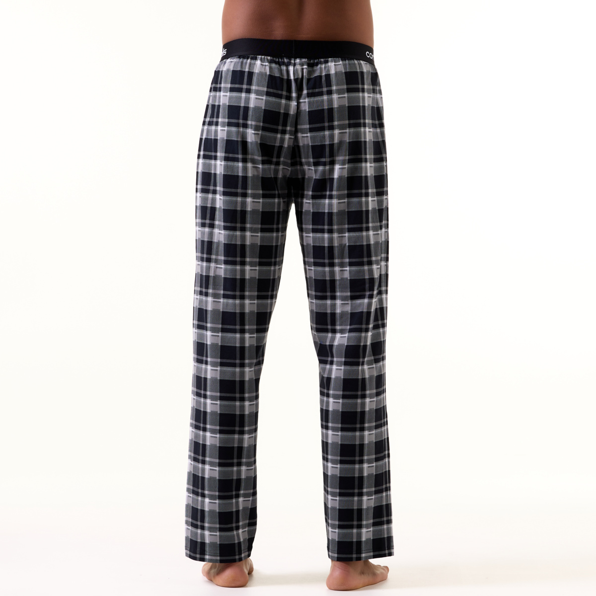 Comfy Pyjama Pants Man Black Check 